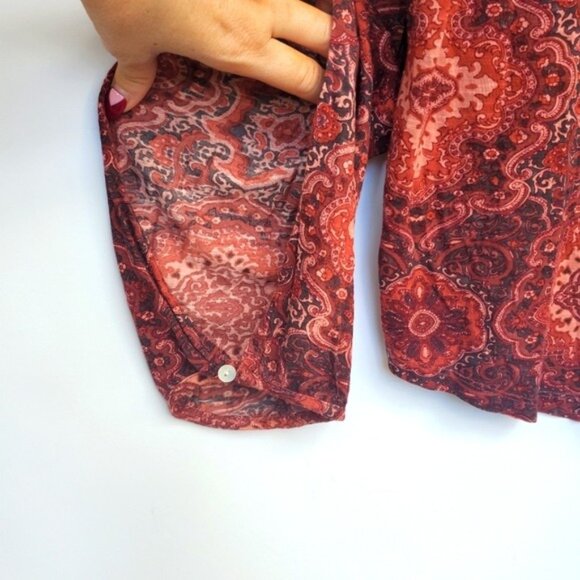 Lucky Peasant Boho Blouse Lace Tassels Large - Picture 6 of 13